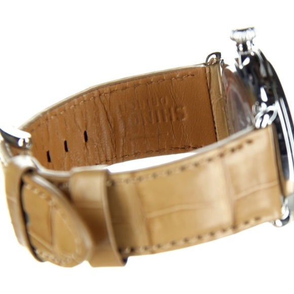 Shinola Runwell Moon Phase 47 mm Alligator Watch - Picture 6 of 6